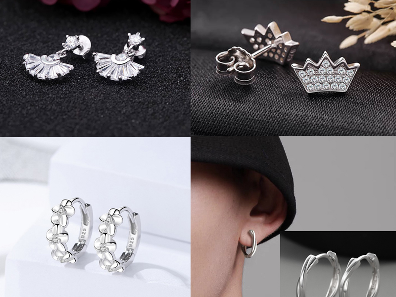 Khuyên tai bạc 925 Khuyên tai bạc 925